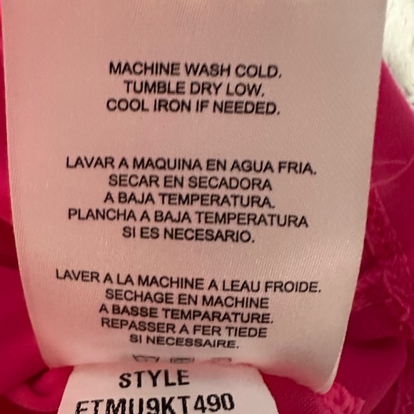 Ellen Tracy Hot Pink Lace-Up Tank Top Sleeveless Blouse - Picture 9 of 10